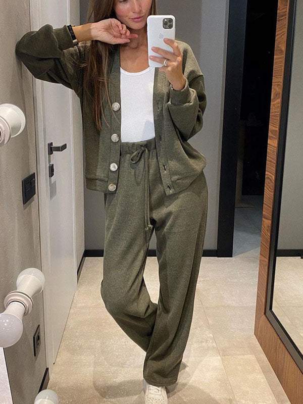 Elle | Conjunto de comodidad de 2 piezas de punto