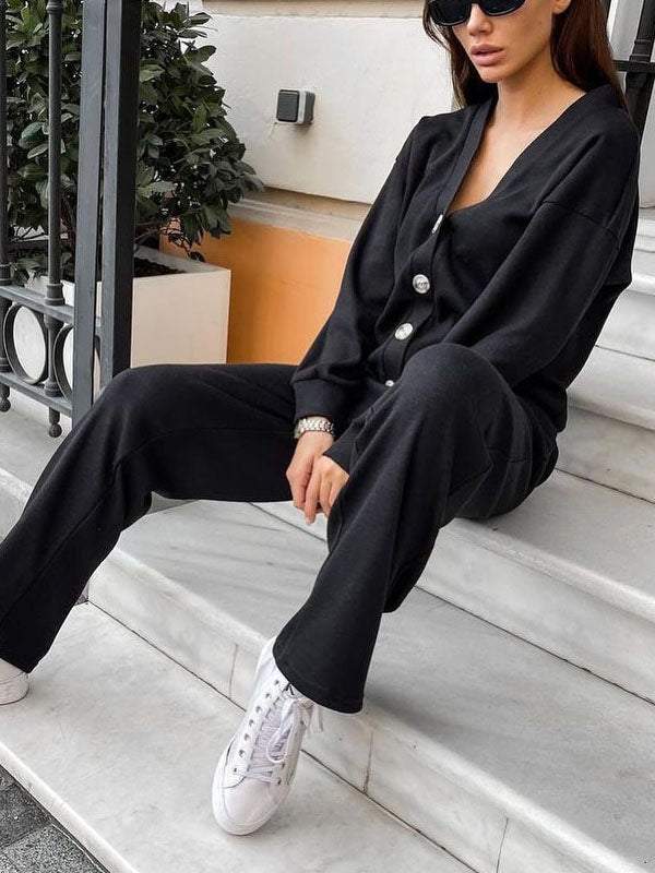 Elle | Conjunto de comodidad de 2 piezas de punto