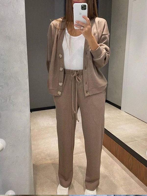 Elle | Conjunto de comodidad de 2 piezas de punto