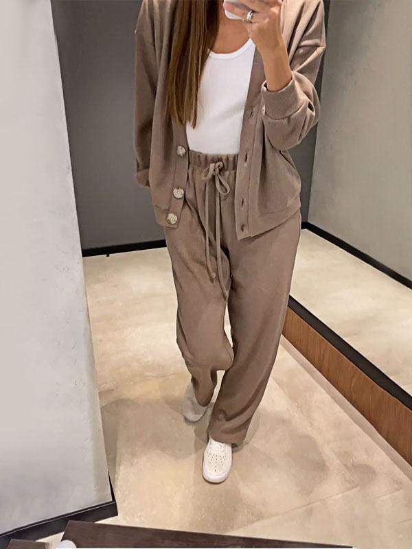 Elle | Conjunto de comodidad de 2 piezas de punto