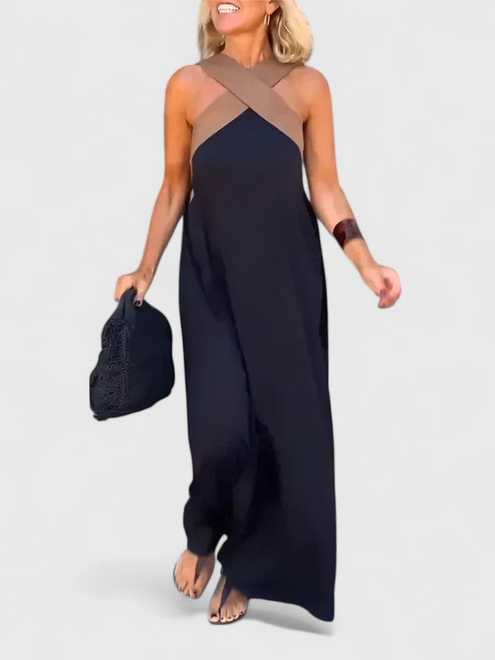 Evangeline™| Vestido elegante de espalda cruzada