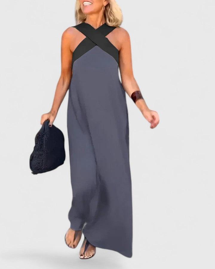 Evangeline™| Vestido elegante de espalda cruzada