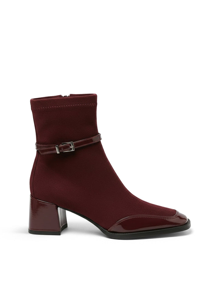 Romani | Botines elegantes de eco-ante con tacón medio