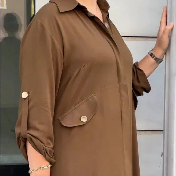 Almudena™ | Conjunto camisero con elegancia relajada para tu día a día