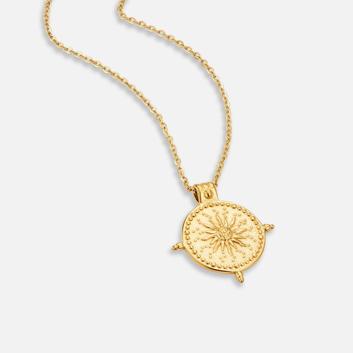 Anna – Cadena de oro geométrica con textura.