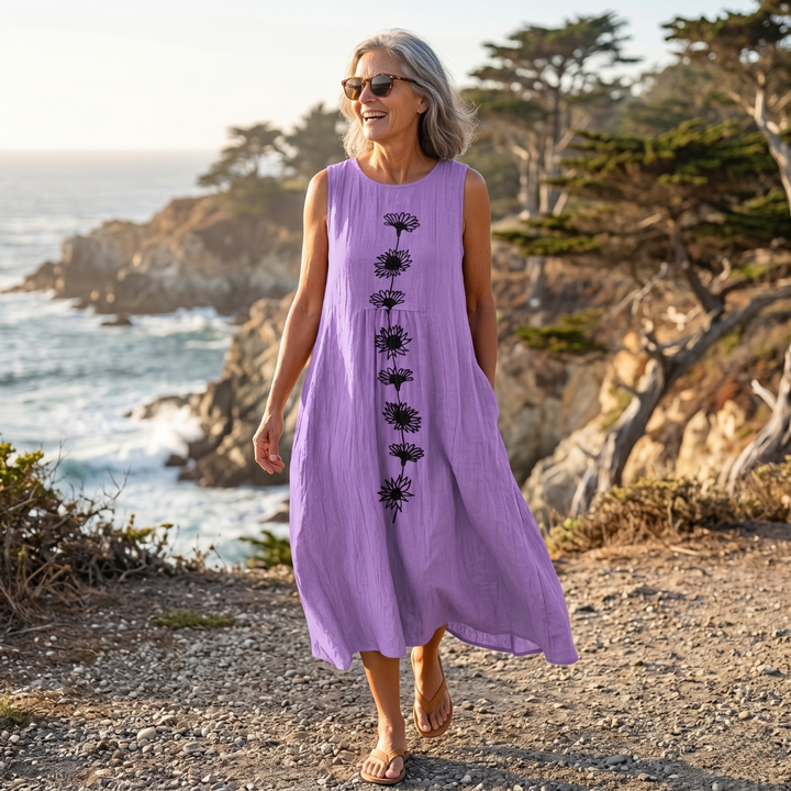 Sienna | Vestido midi sin mangas
