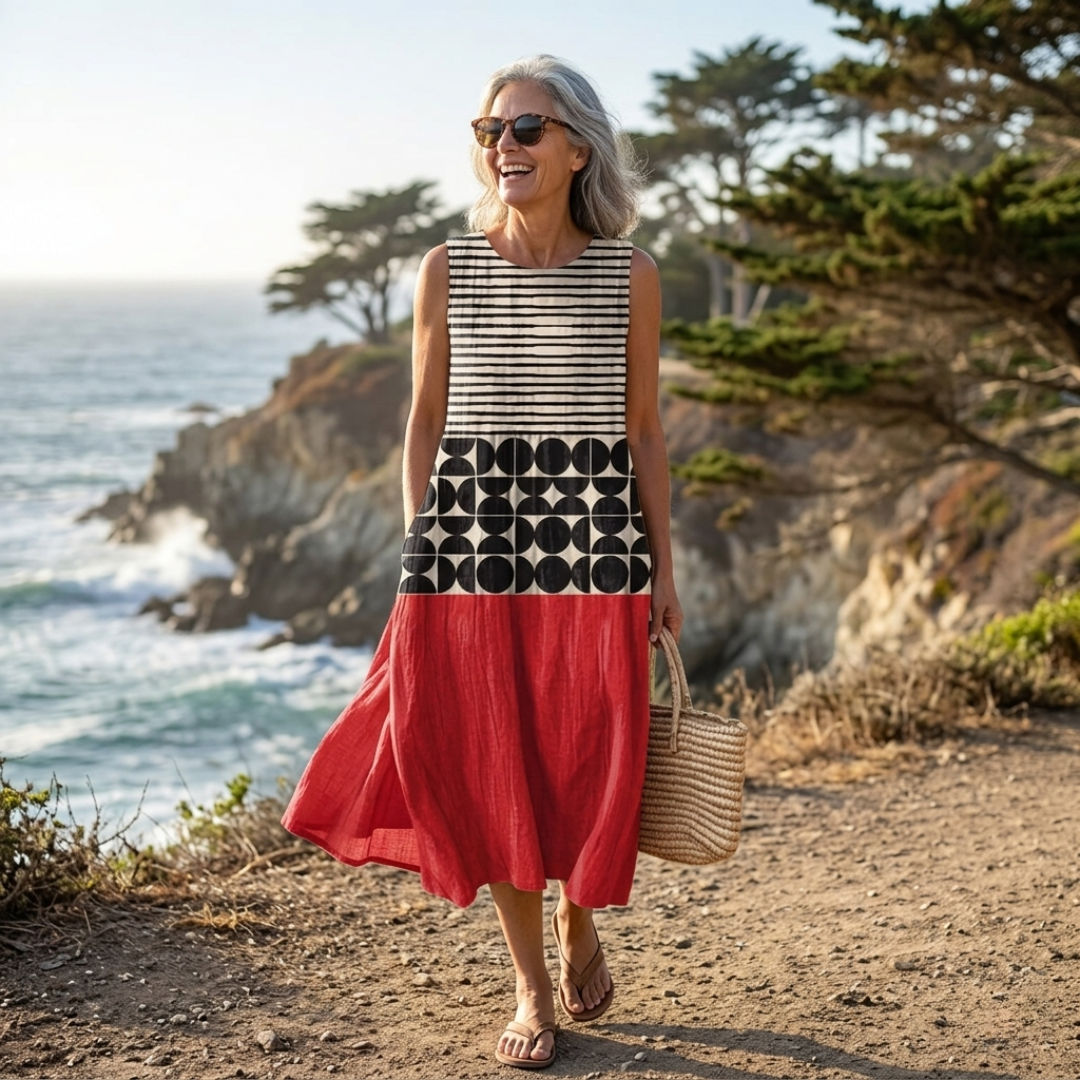 Juliana | Vestido midi estampado