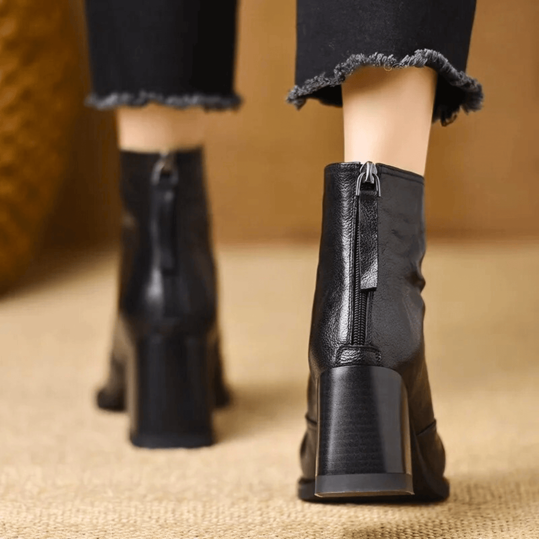 Sorolla™ - Botines de lujo con tacón medio