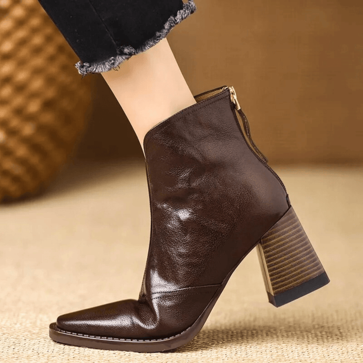 Sorolla™ - Botines de lujo con tacón medio