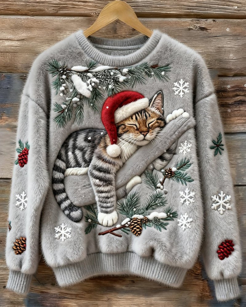 GATITO DORMILÓN™ | SUÉTER DE INVIERNO